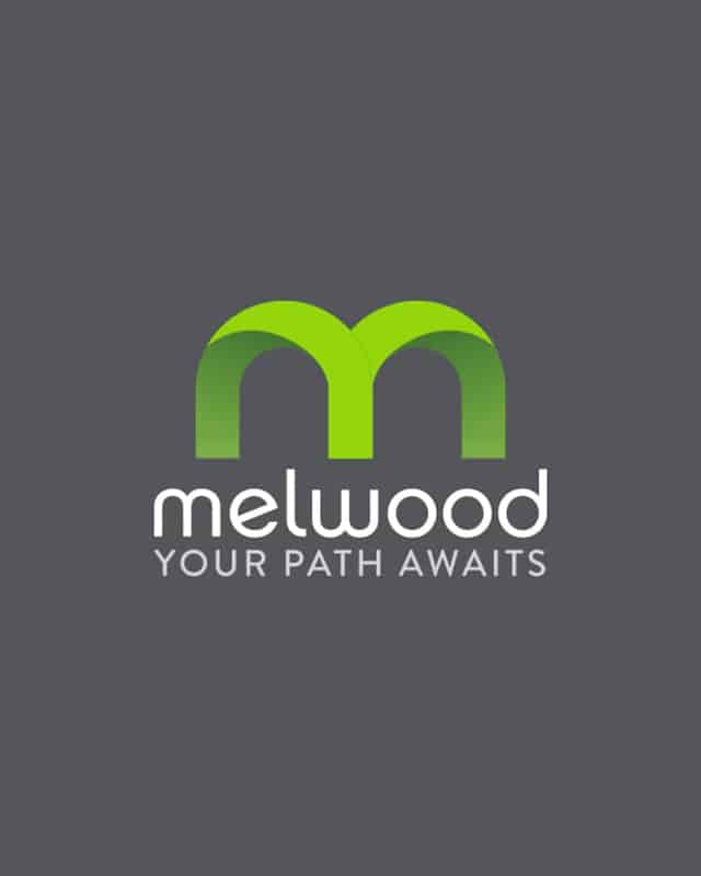 Green Melwood M logo