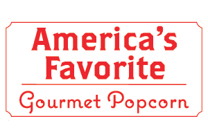 Box Graphic with wording, America;s Favorite Gourmet Popcorn