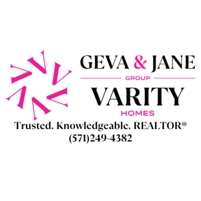 Geva and Jane Varity Group Logo with Circular Vs