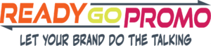 Ready Go Promo logo, with the text "Let your brand do the talking" beneath